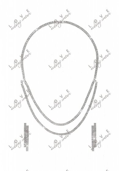 набор фианитовый N 12-N78633 - Салон аксессуаров NIKA