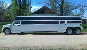 Свадебный лимузин Hummer H2 Limousine № А4992, белый