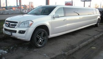 Свадебный лимузин Mercedes-Benz GL 450 № А4997, жемчужный