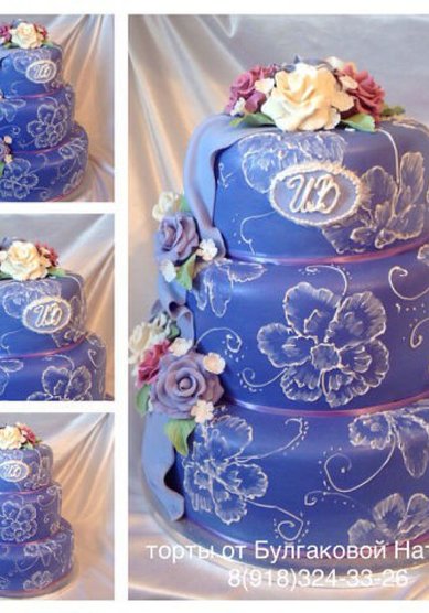 Свадебный торт Т69764 - Кондитерская Торты от Натальи Булгаковой