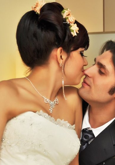 Прическа на свадьбу Е18016 - Стилист-визажист Екатерина Олейник