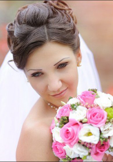 Свадебная прическа Е18033 - Стилист-визажист Елена Тарасова