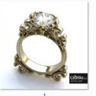 Помолвочное кольцо U10352 из красного золота, гладкое