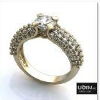 Помолвочное кольцо U10353 из красного золота, гладкое