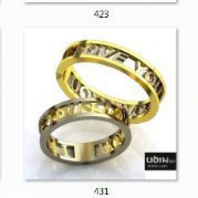 Обручальные кольца U10348 - Ювелирный салон UDINart