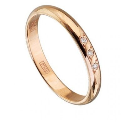 Обручальное кольцо А10358 - Ювелирный салон АДАМАС