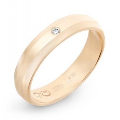 Обручальное кольцо R01-WED-00007-М13047 - Ювелирный бренд Московский ювелирный завод