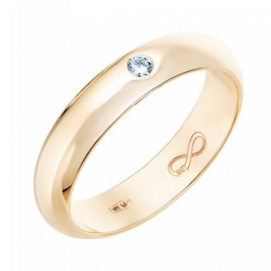 Обручальное кольцо R01-WED-00015-М13050 - Ювелирный бренд Московский ювелирный завод
