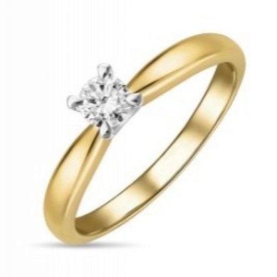 Помолвочное кольцо R01-SOL35-025-G2-М13064 - Ювелирный бренд Московский ювелирный завод