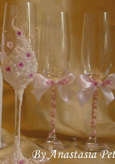 Бокалы о70153 - Свадебные аксессуары от Анастасии Петровой