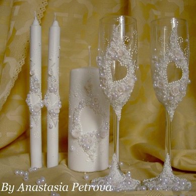 Набор о70155 - Свадебные аксессуары от Анастасии Петровой