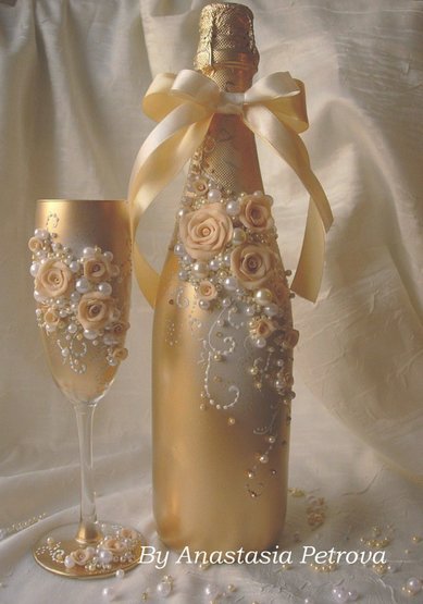 Бокалы о70158 - Свадебные аксессуары от Анастасии Петровой