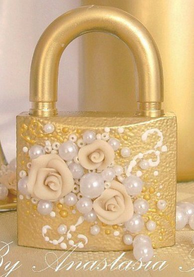 Свадебный замочек о70160 - Свадебные аксессуары от Анастасии Петровой